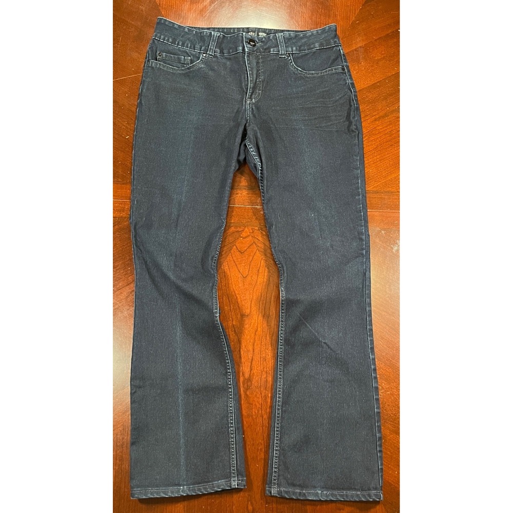 Riders by Lee Women Dark Wash Mid Rise Bootcut Jeans 16L 1BMBAW1 - Picture 2 of 10